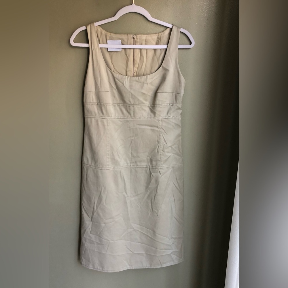 Akris Punto Beige Sleeveless Tank Dress Size: 8